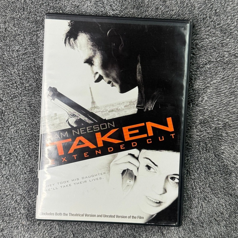 Taken DVD Extended Cut Liam Neeson Unrated Theatrical Versions 2009 Action Movie